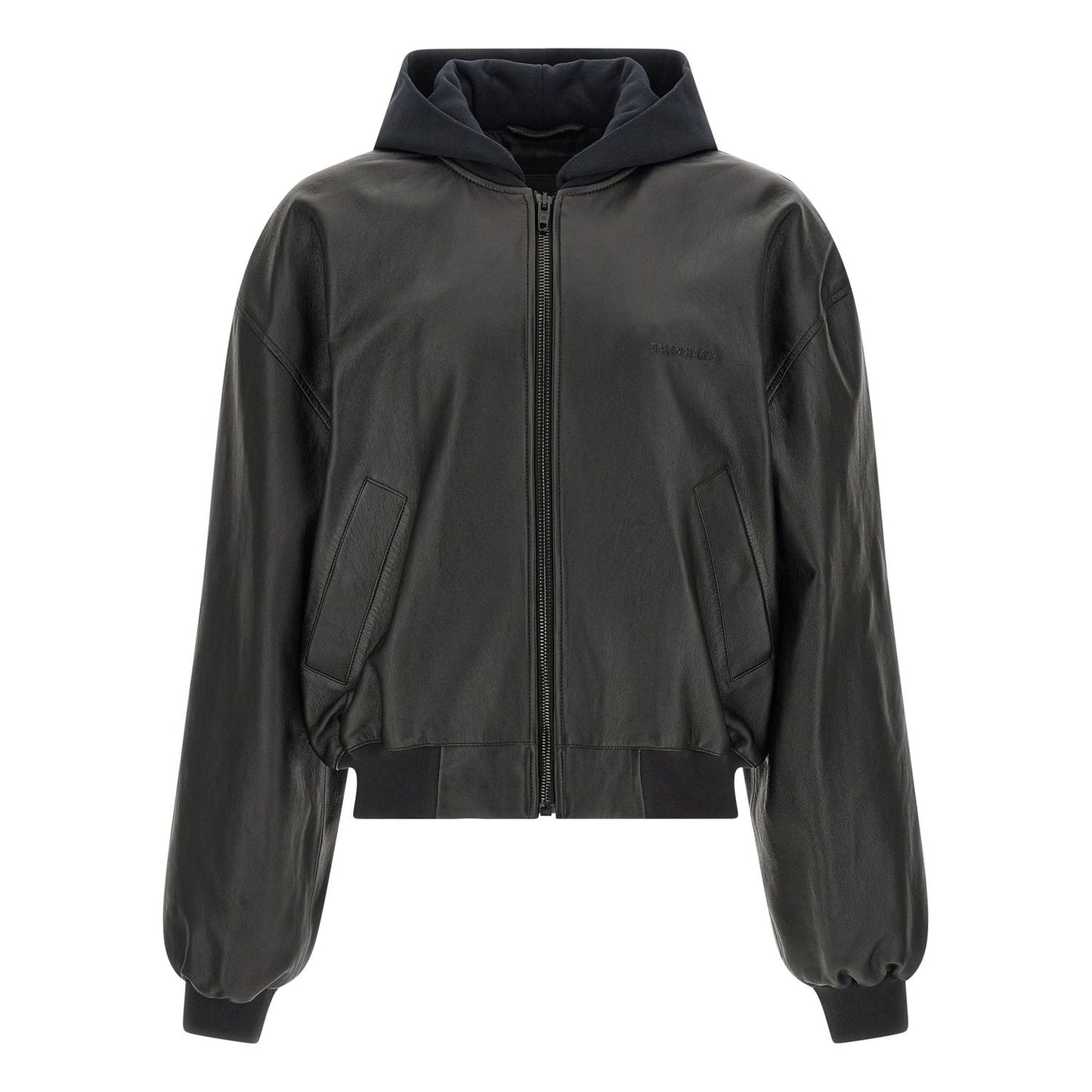 Balenciaga Black Lamb Leather Leather Jacket