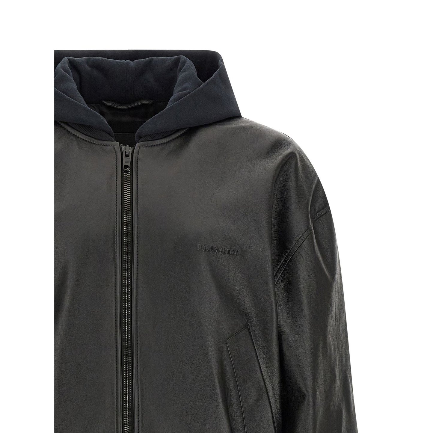 Balenciaga Black Lamb Leather Leather Jacket