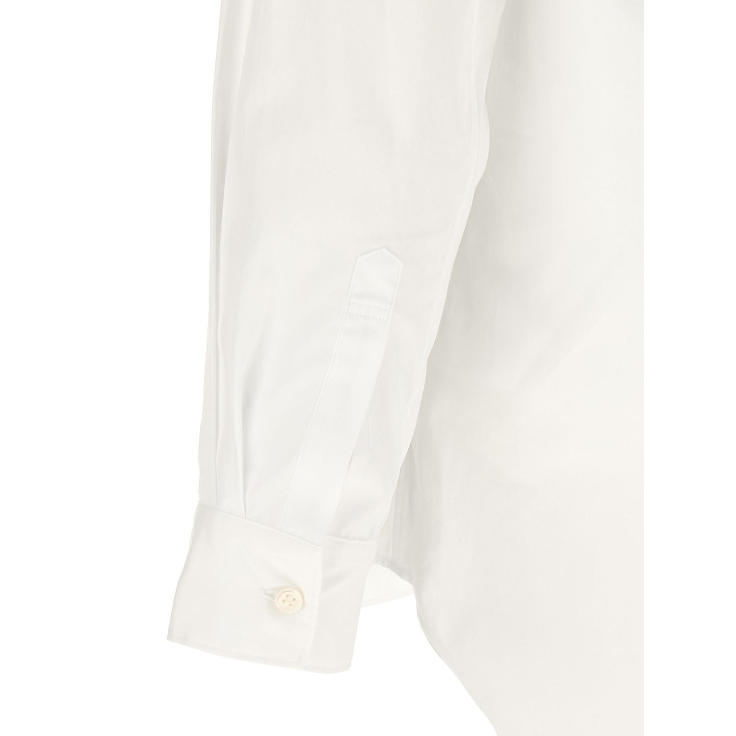 Comme Des Garçons White Cotton Blouse