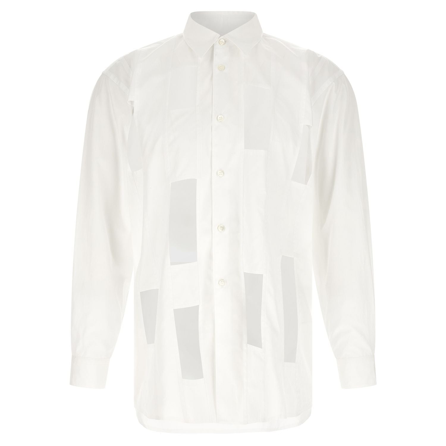 Comme Des Garçons White Cotton Blouse