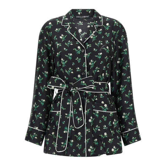 Dolce & Gabbana Black Silk Blouse