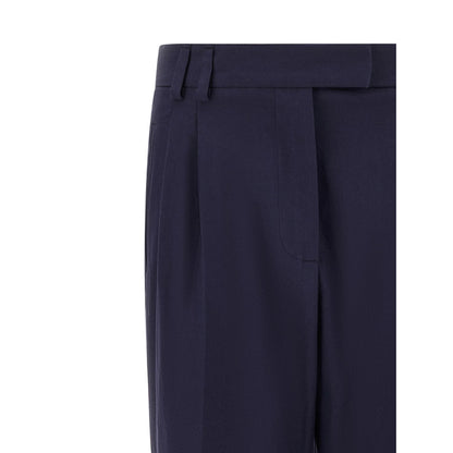 Alberto Biani Blue Cotton Pants