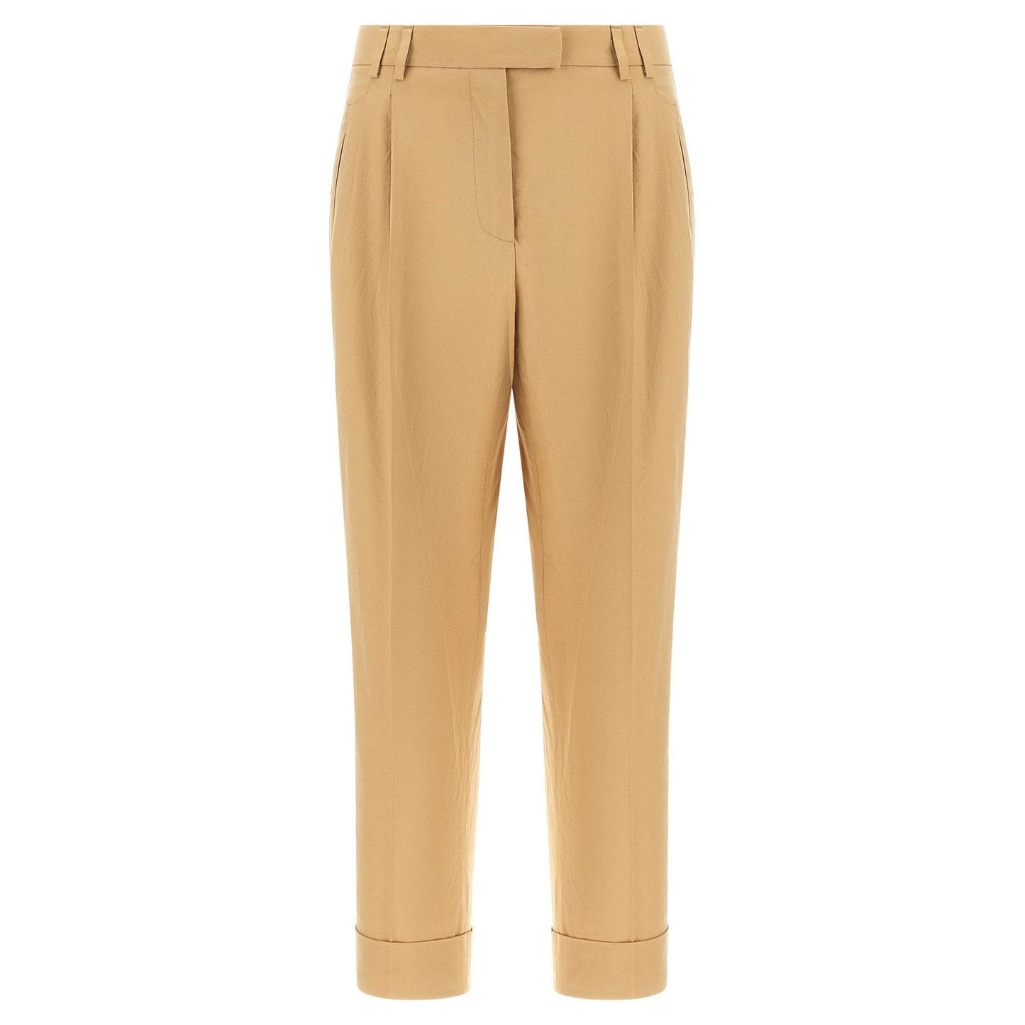 Alberto Biani Beige Cotton Casual Pants