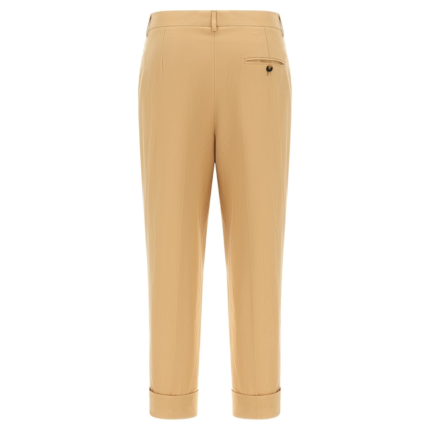 Alberto Biani Beige Cotton Casual Pants