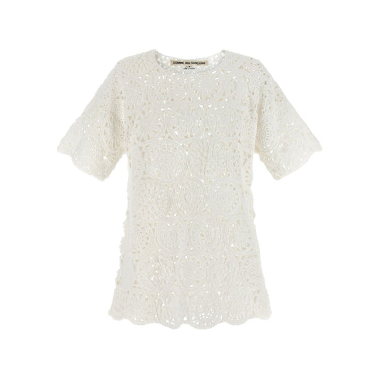 Comme Des Garçons White Cotton T-Shirt