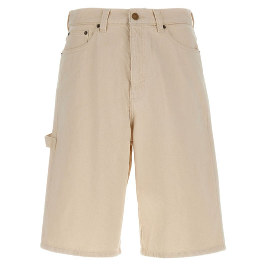 A.P.C. Beige Cotton Bermuda Shorts