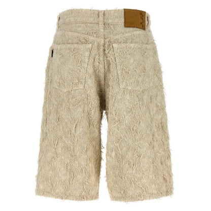 Haikure Beige Cotton Bermuda Shorts