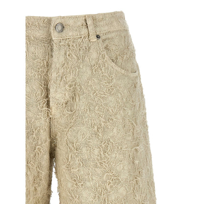 Haikure Beige Cotton Bermuda Shorts