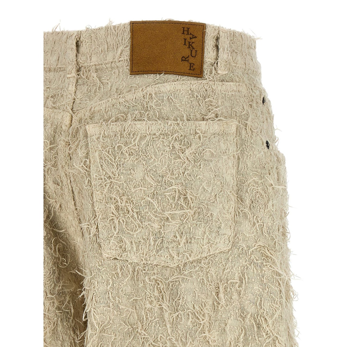 Haikure Beige Cotton Bermuda Shorts