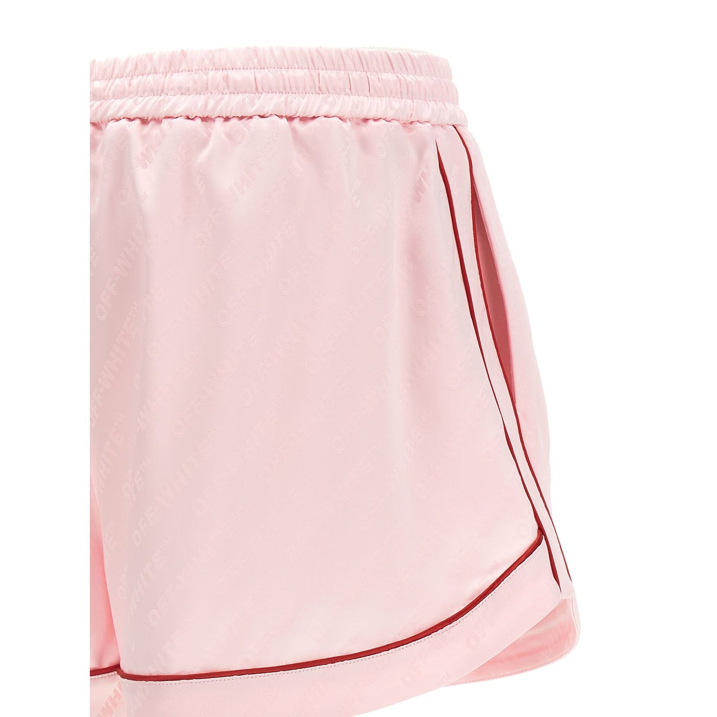Off-White Multicolor Viscose Bermuda Shorts