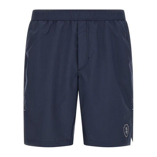 Brunello Cucinelli Blue Polyester Bermuda Shorts
