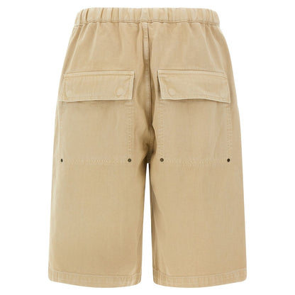 Entire Studios Beige Cotton Bermuda Shorts