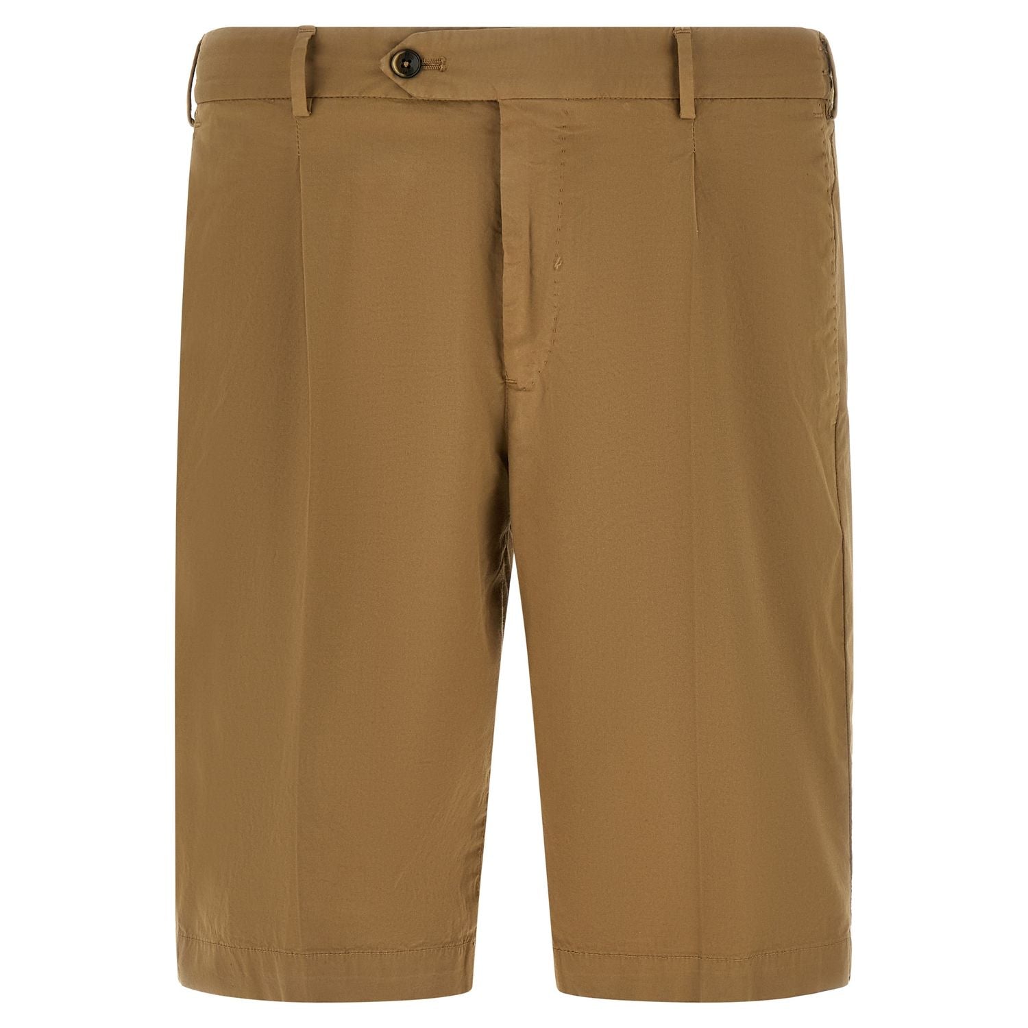 PT Torino Beige Cotton Bermuda Shorts