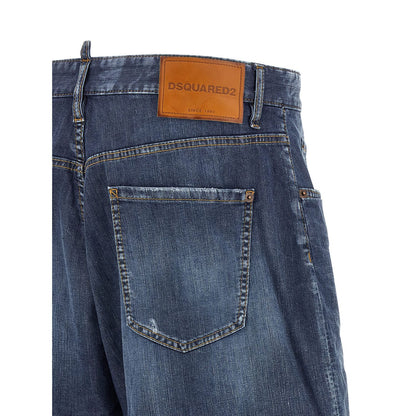 Dsquared² Blue Cotton Bermuda Shorts