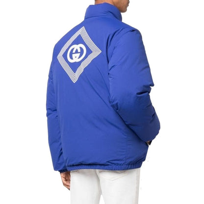 Gucci Blue Polyamide Coat