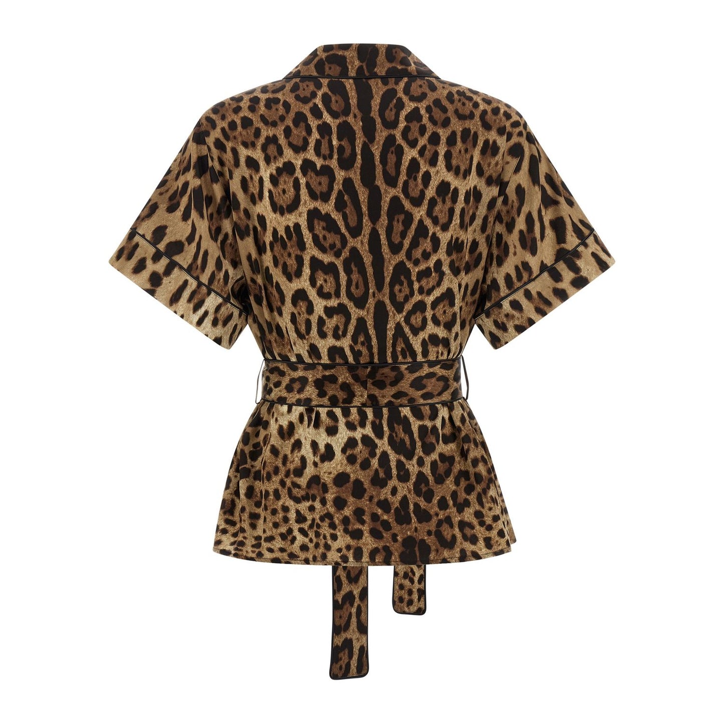 Dolce & Gabbana Brown Silk Blouse