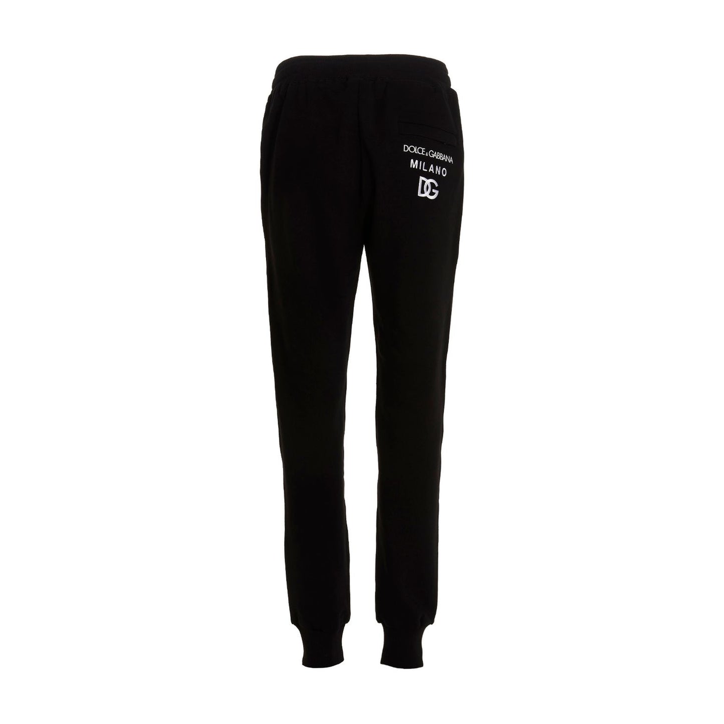Dolce & Gabbana Black Cotton Joggers (Workout Pants)