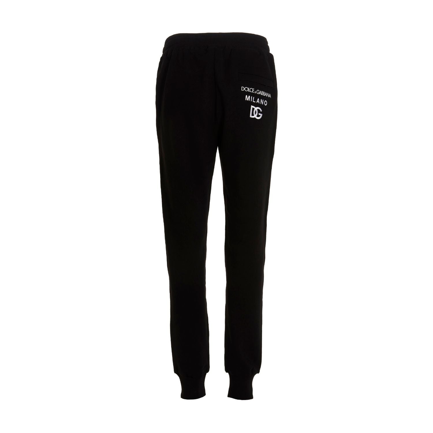 Dolce & Gabbana Black Cotton Joggers (Workout Pants)