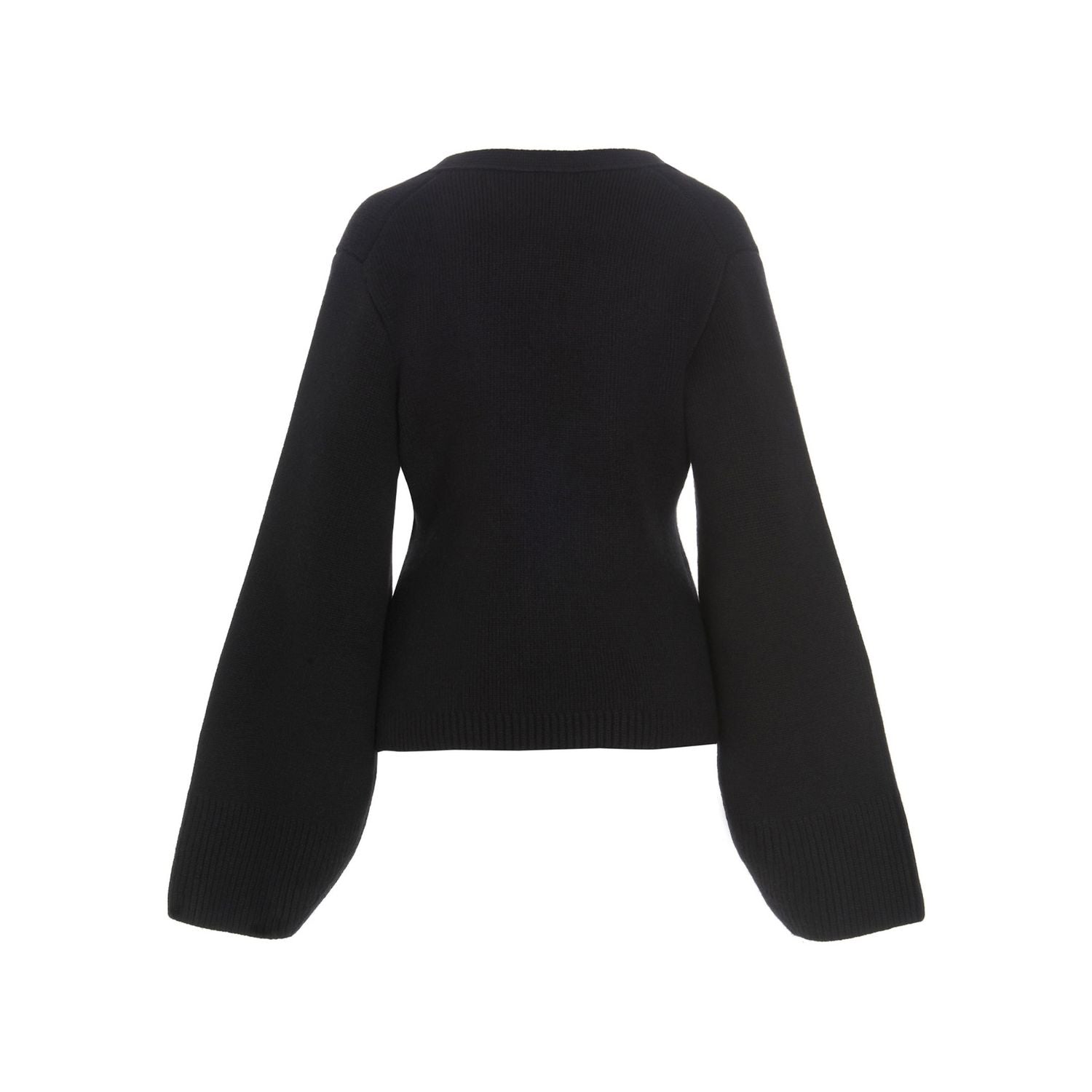 Khaite Black Cashmere Cardigan
