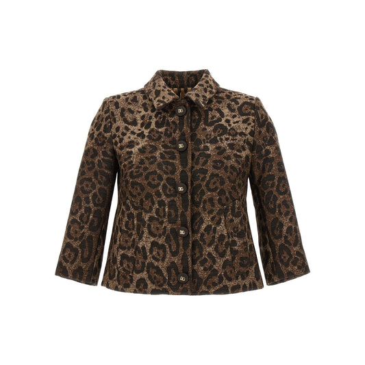 Dolce & Gabbana Brown Virgin Wool Blazer