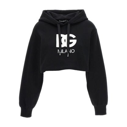 Dolce & Gabbana Black Cotton Hoodie