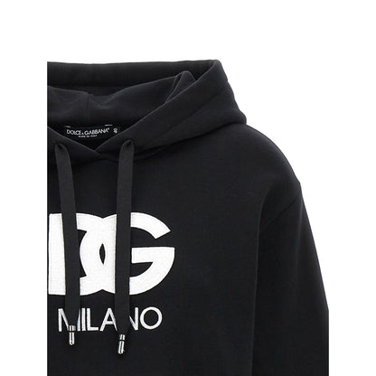 Dolce & Gabbana Black Cotton Hoodie