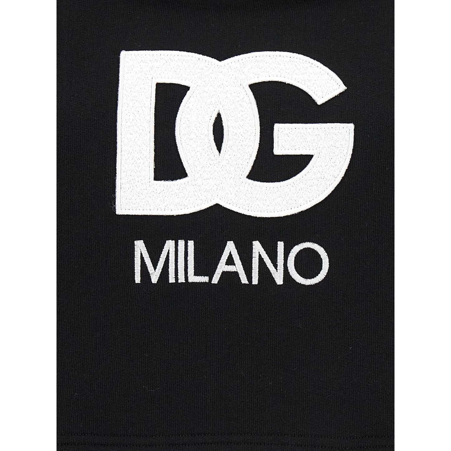 Dolce & Gabbana Black Cotton Hoodie