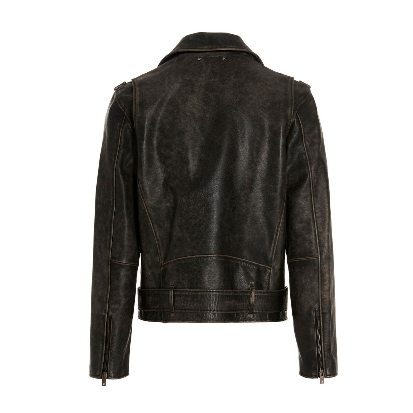 Golden Goose Black Calfskin Leather Jacket