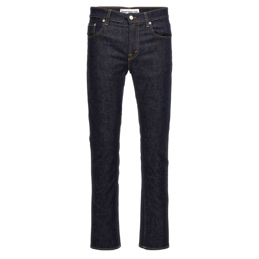Department 5 Blue Cotton Jeans Denim