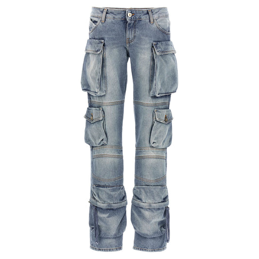 The Attico Blue Cotton Jeans Denim
