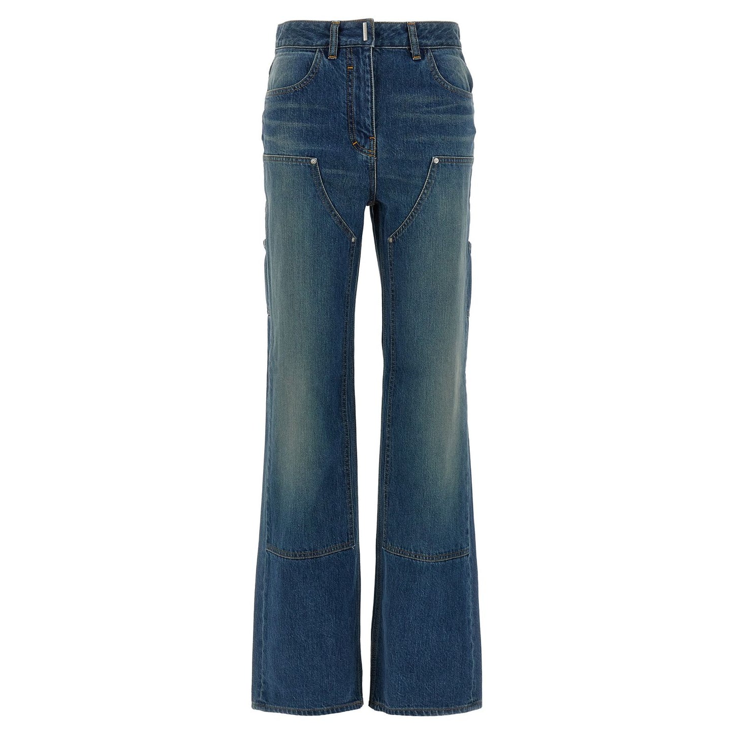 Givenchy Blue Cotton Flared Jeans