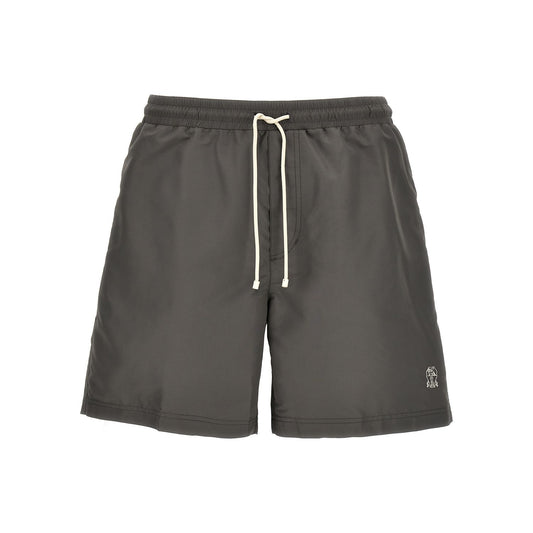 Brunello Cucinelli Gray Polyester Sportswear