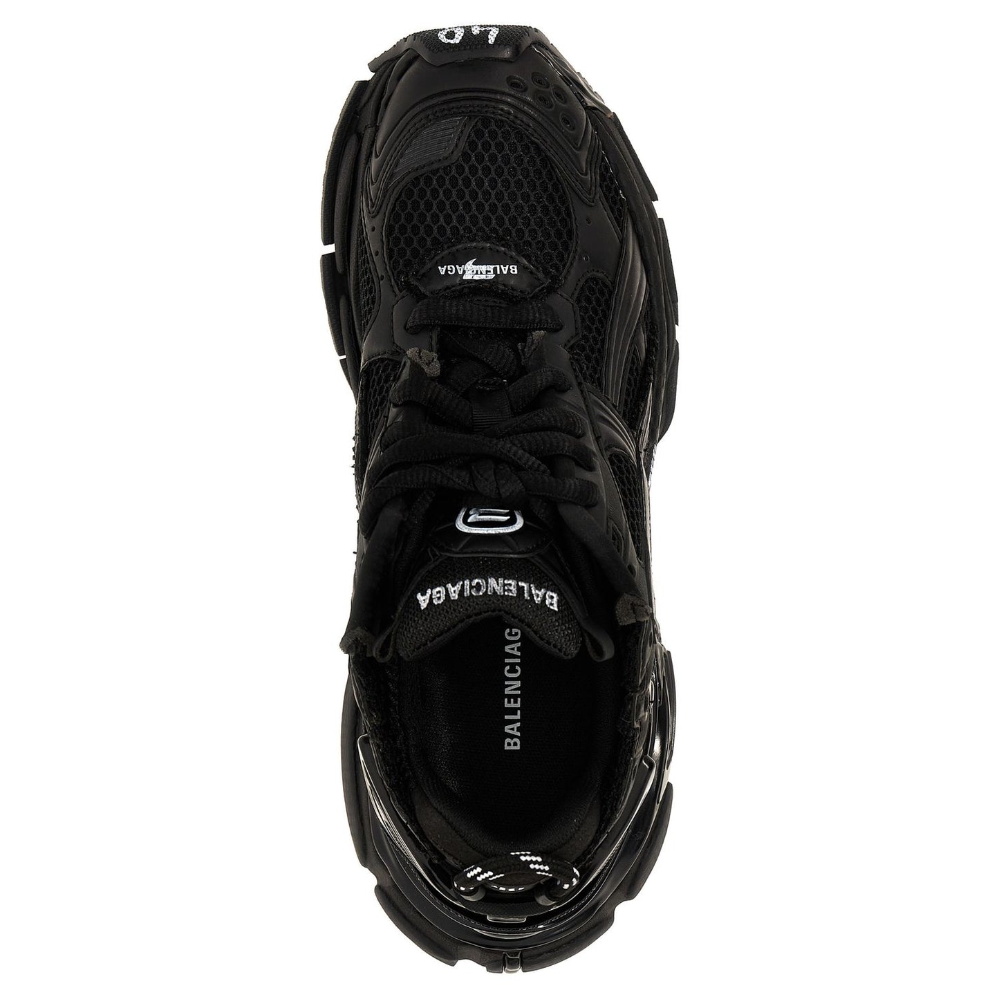 Balenciaga Black Polyester Athletic Sneakers