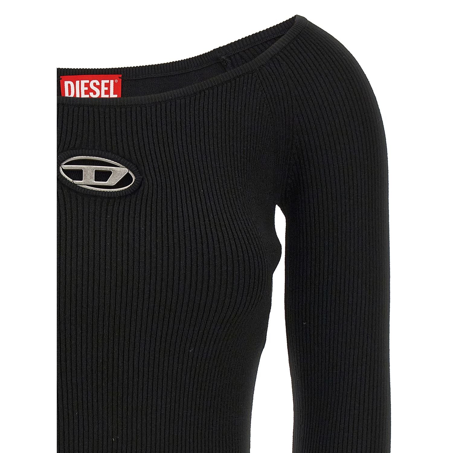 Diesel Black Viscose Cardigan