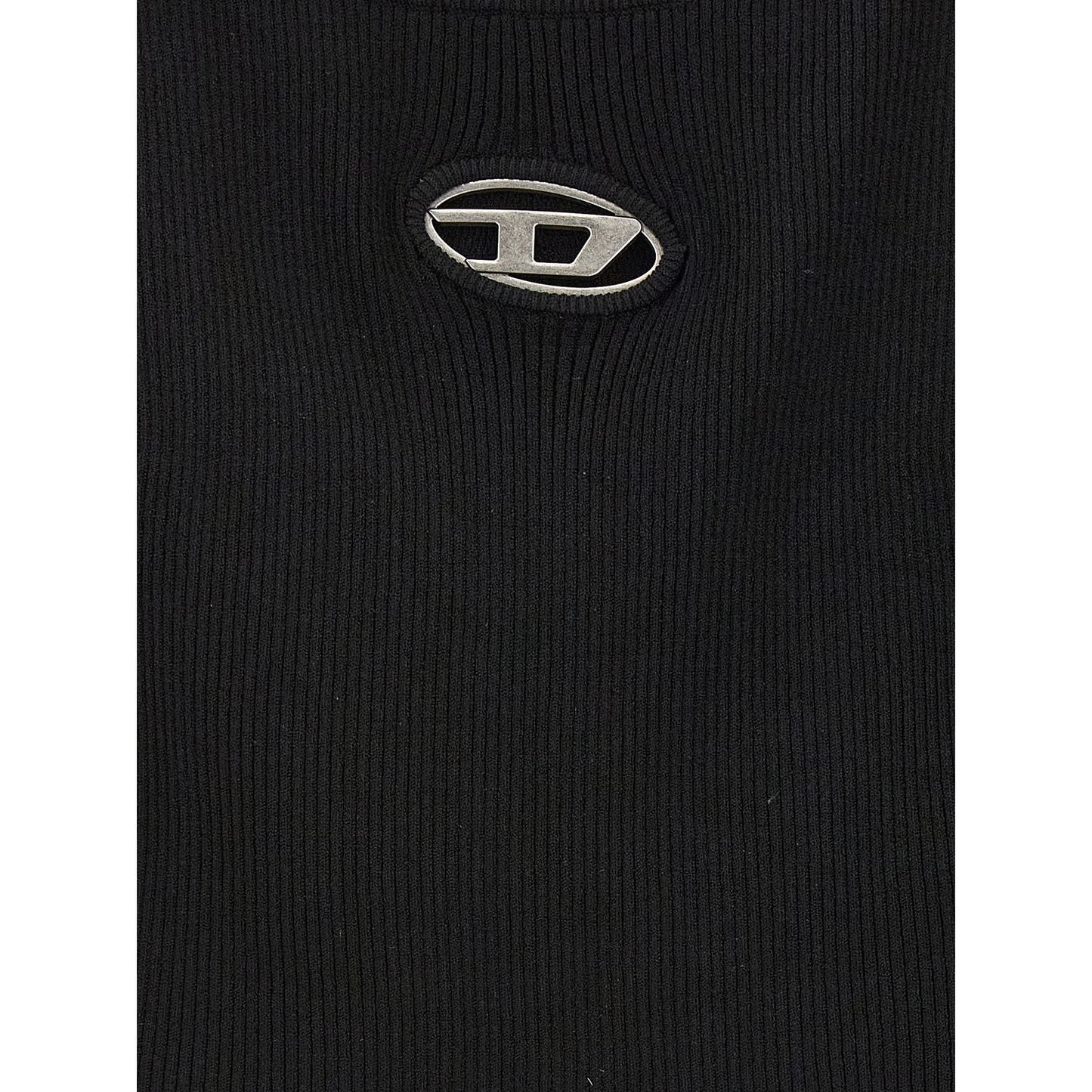 Diesel Black Viscose Cardigan