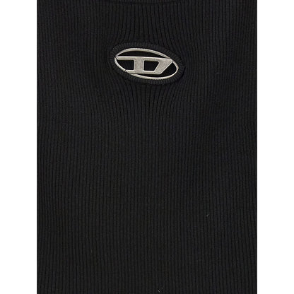 Diesel Black Viscose Cardigan