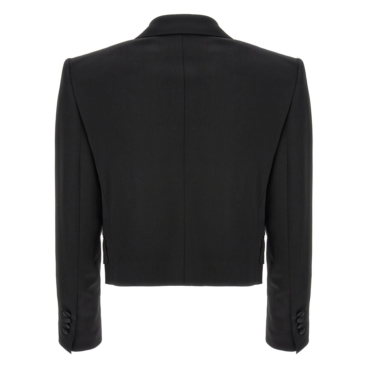 Dolce & Gabbana Black Virgin Wool Blazer
