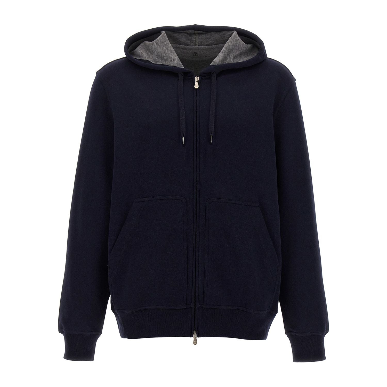 Brunello Cucinelli Blue Cotton Sweatshirt
