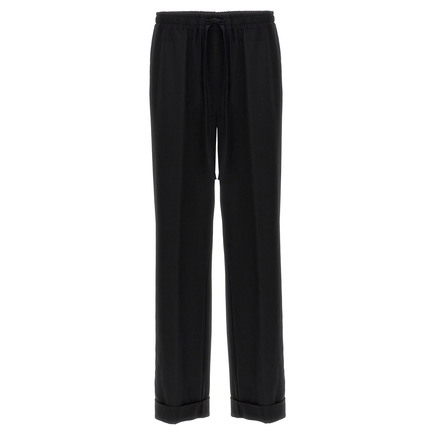 Dolce & Gabbana Black Virgin Wool Casual Pants