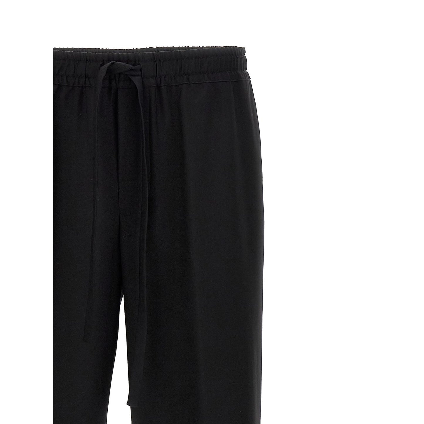 Dolce & Gabbana Black Virgin Wool Casual Pants