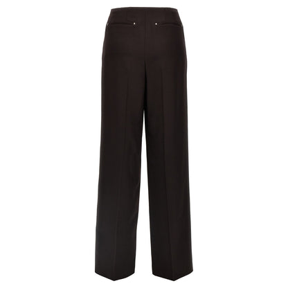 Fendi Purple Virgin Wool Dress Pants