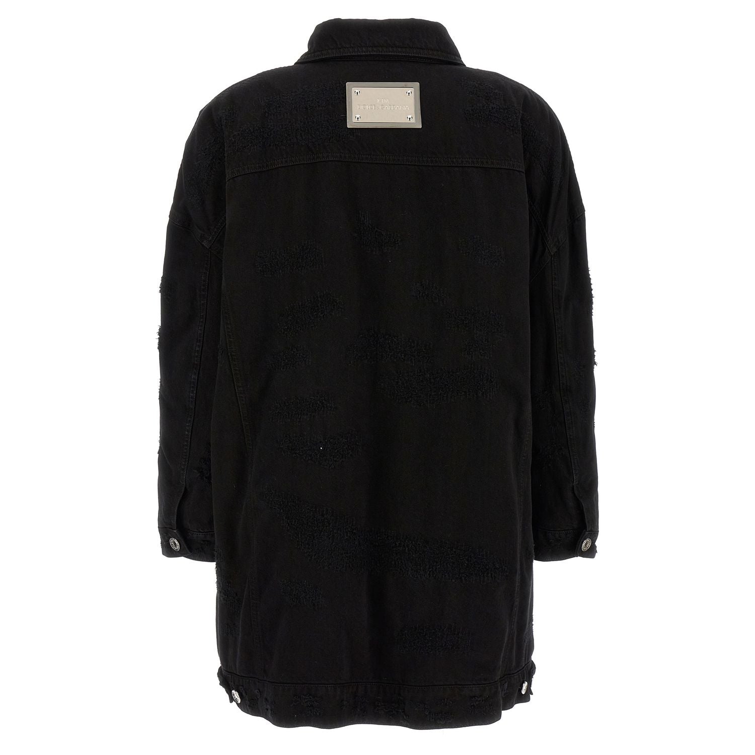 Dolce & Gabbana Black Cotton Denim Jacket