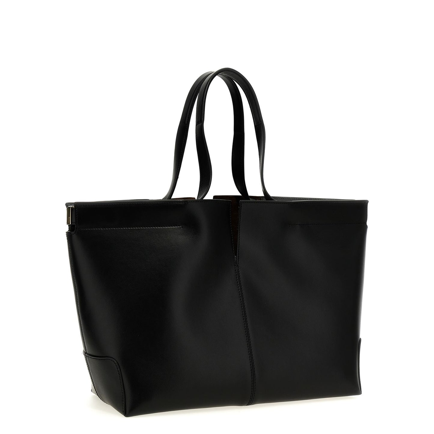 Tod's Black Calfskin Tote Bag