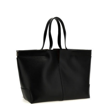 Tod's Black Calfskin Tote Bag