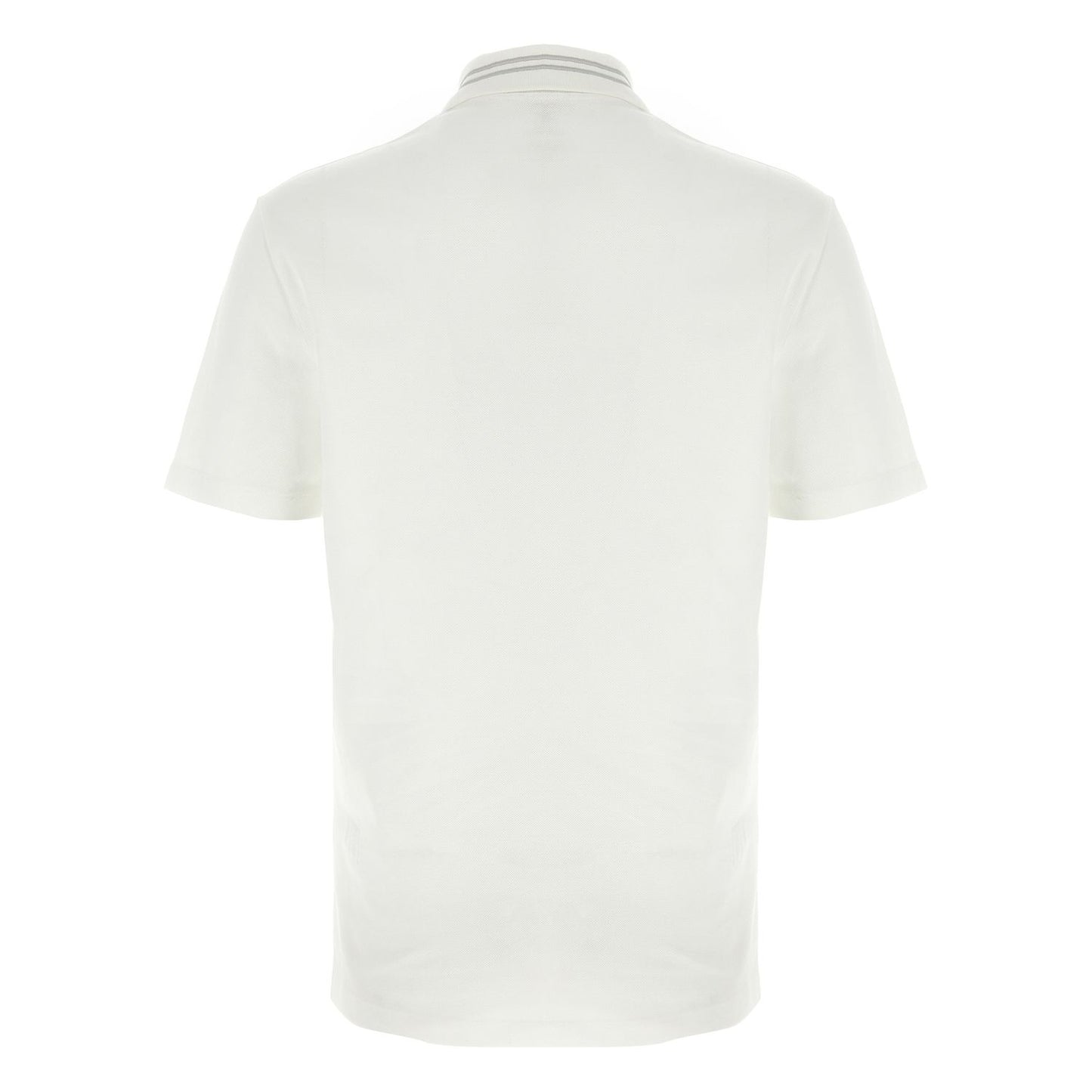 Versace White Cotton Polo Shirt
