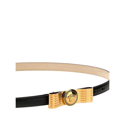 Versace Black Calfskin Regular Belt