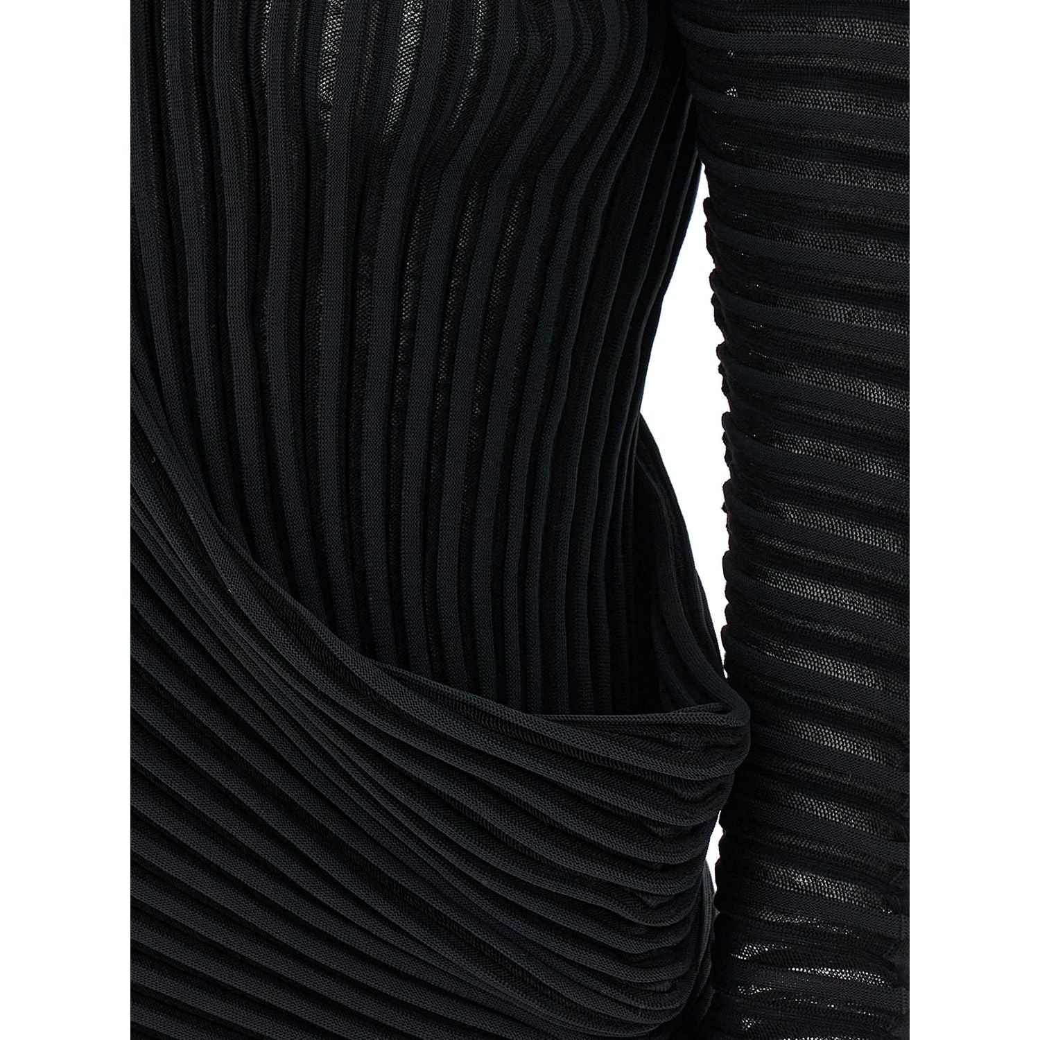 Issey Miyake Black Polyester Shirt
