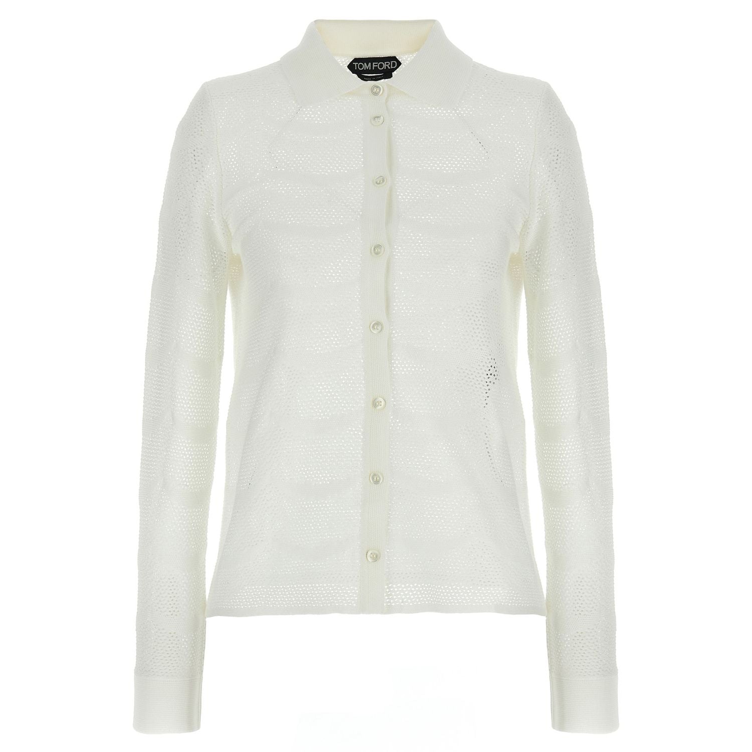 Tom Ford White Cotton Cardigan