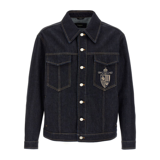 Fendi Blue Cotton Denim Jacket