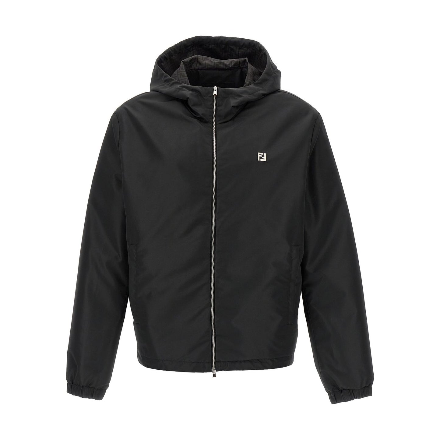 Fendi Black Polyester Shell Jacket